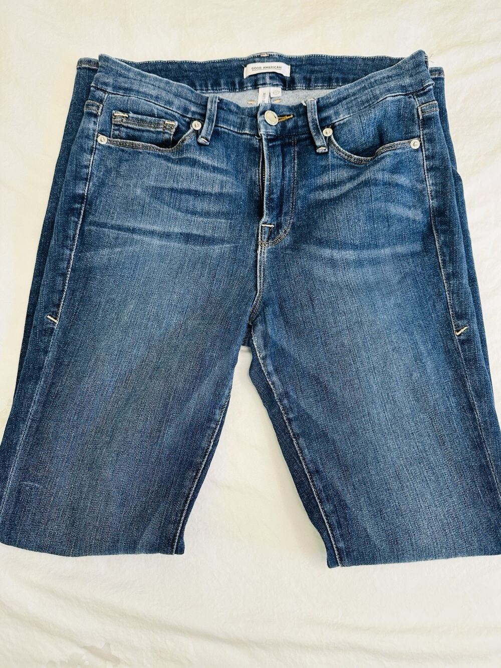 Good American Good Legs Skinny Jeans Women’s 27 Blue Mid Rise Stretch Denim